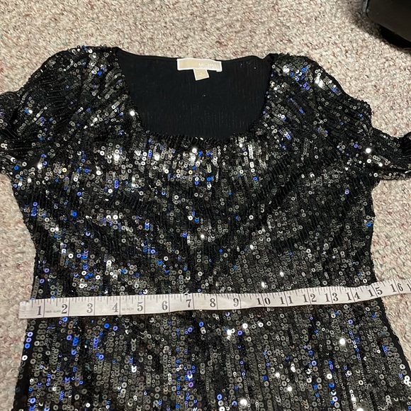 Michael kors - new sequin cowl neck long sleeve dress - Picture 7 of 11